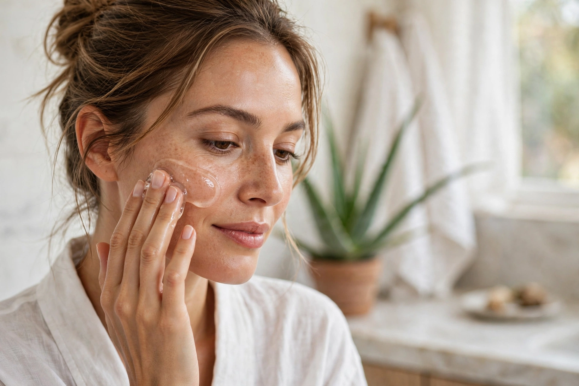 How to use aloe vera on your face, step by step