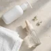 Skincare bottles and jars