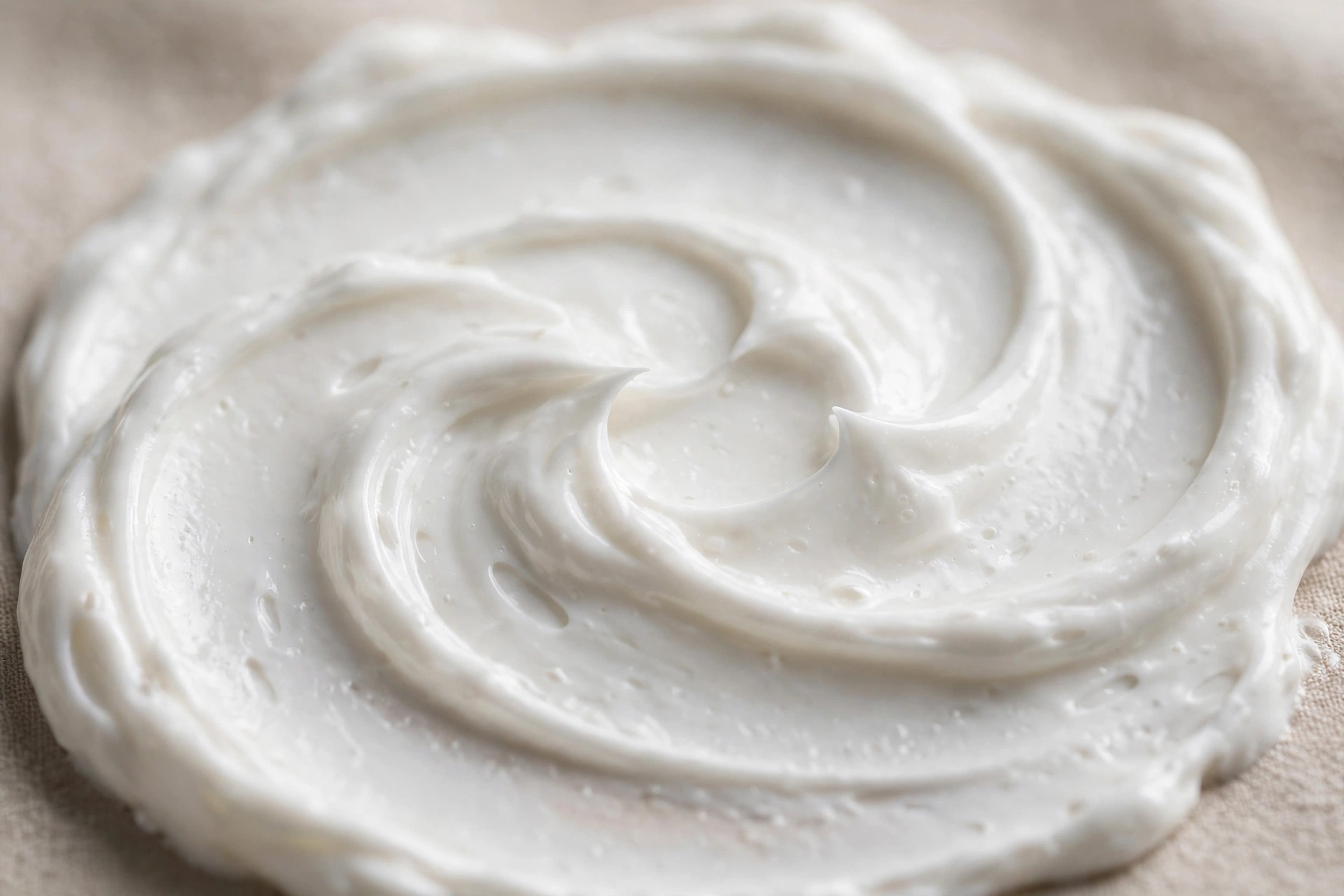 Close-up of rich moisturizing cream texture