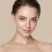 Close-up portrait of a woman with smooth, healthy-looking skin
