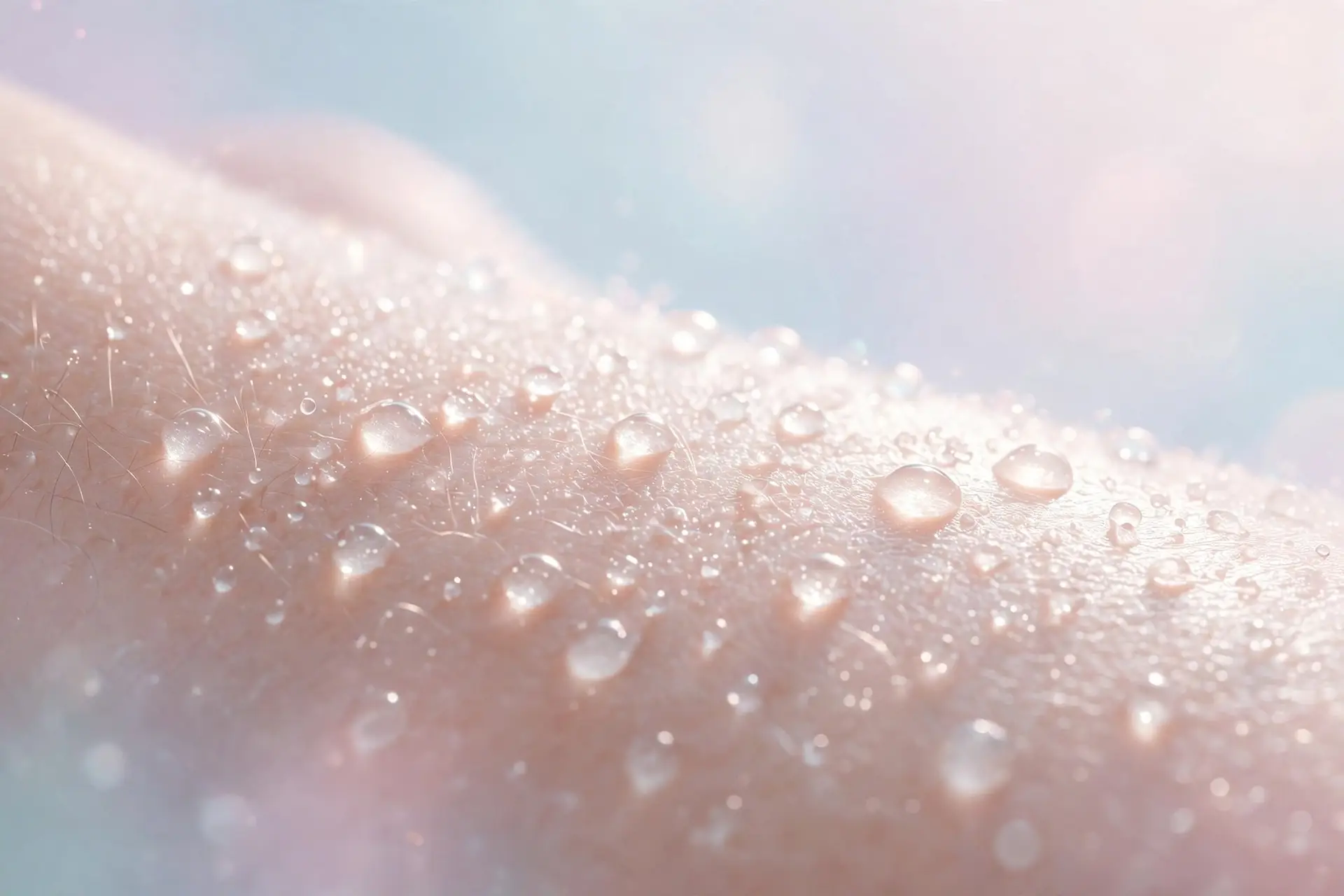 Close-up illustration of smooth, radiant-looking skin texture